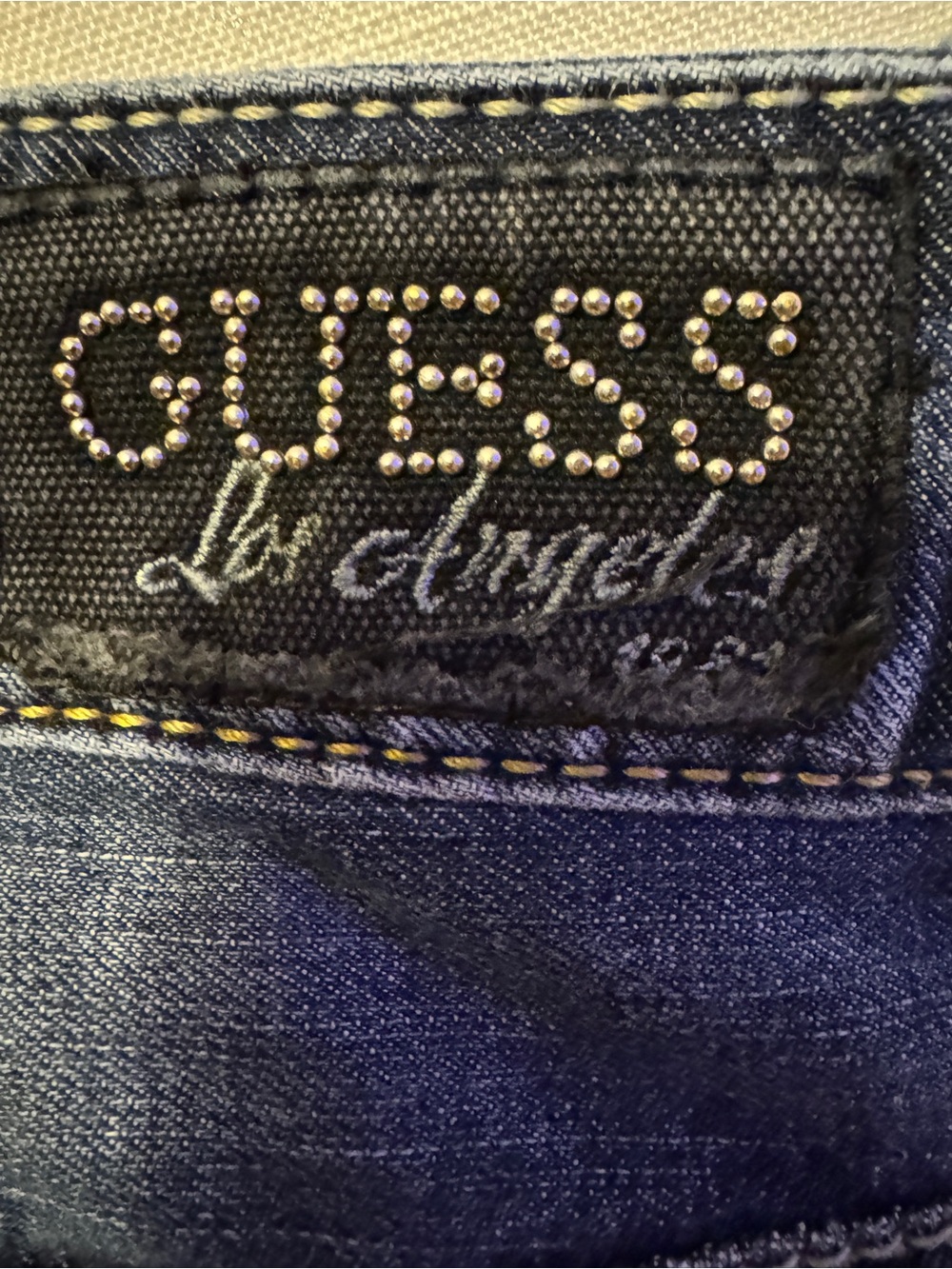 GUESS Los Angeles Bootcut Jeans Women’s 29 Medium Wash Distressed Stretch - Picture 5 of 11